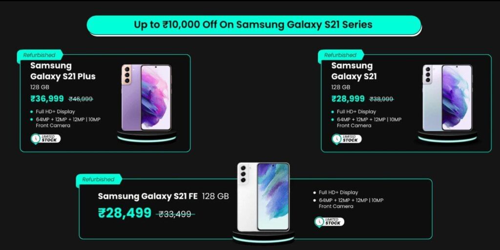 Cashify Black Friday Smartphone Sale Samsung Flagship Deals