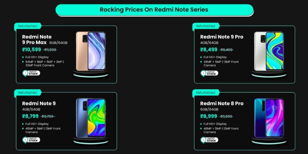 Cashify Black Friday Smartphone Sale Xiaomi Deals