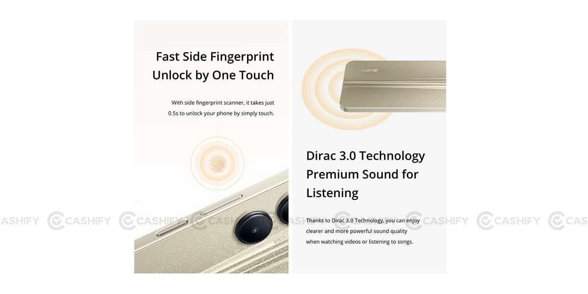 Realme C33 Audio, Biometrics