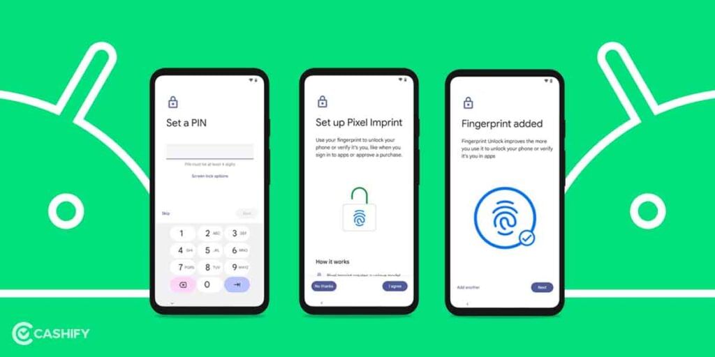 set password on android