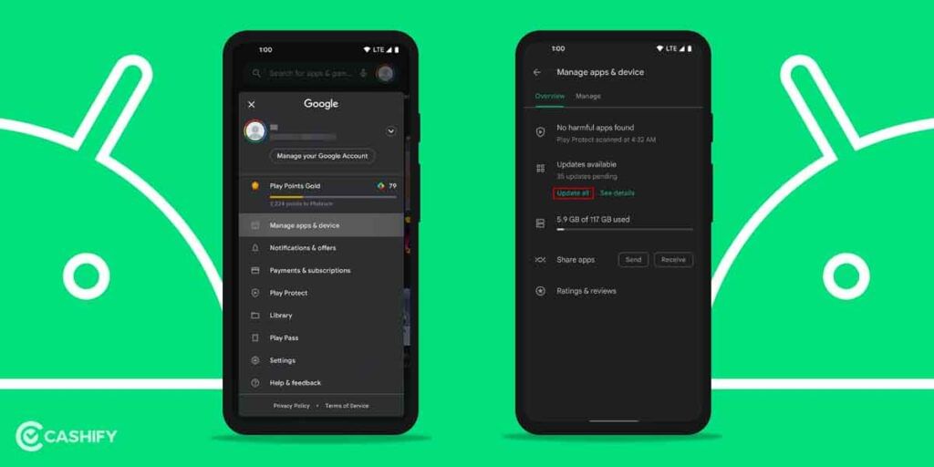 Ok Google Set Up My Device: update apps on google play store