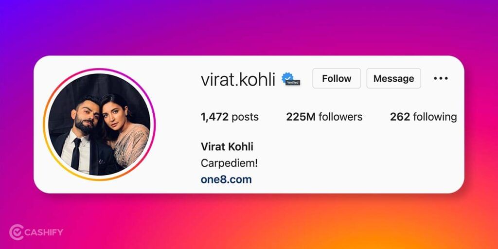 virat kohli Indians With Highest Followers On Instagram