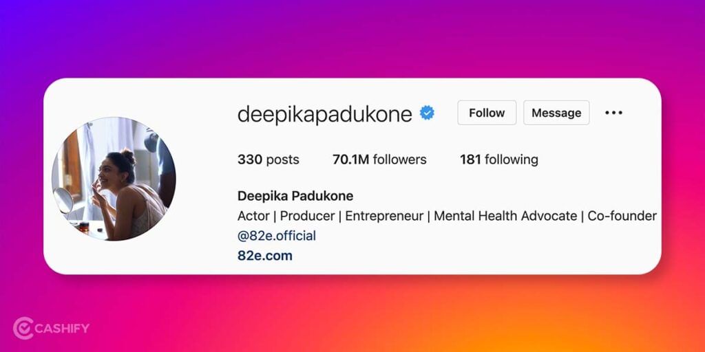 deepika padukone Indians With Highest Followers On Instagram