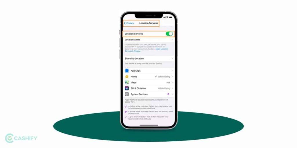 Ensure Your Device’s Location Service Is Enabled