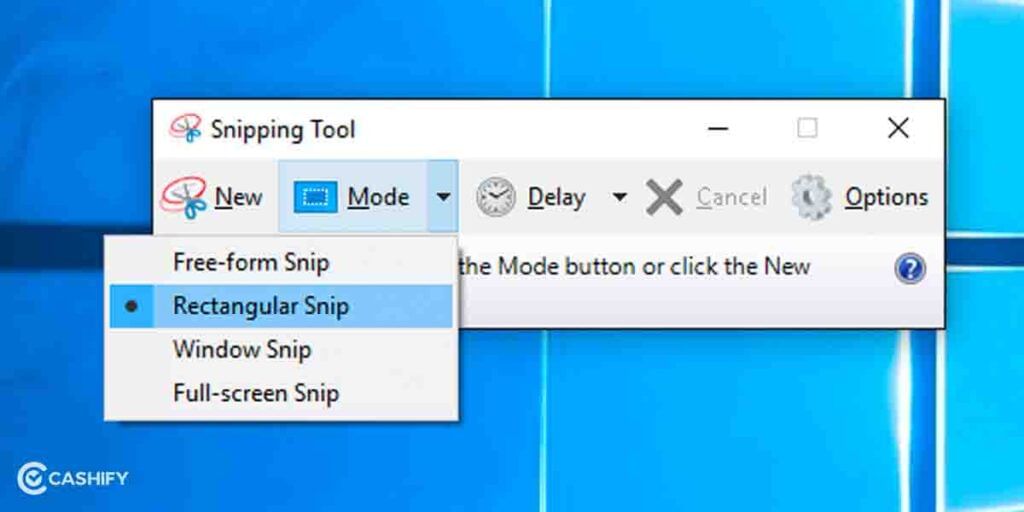 snipping tool screenshot windows 10