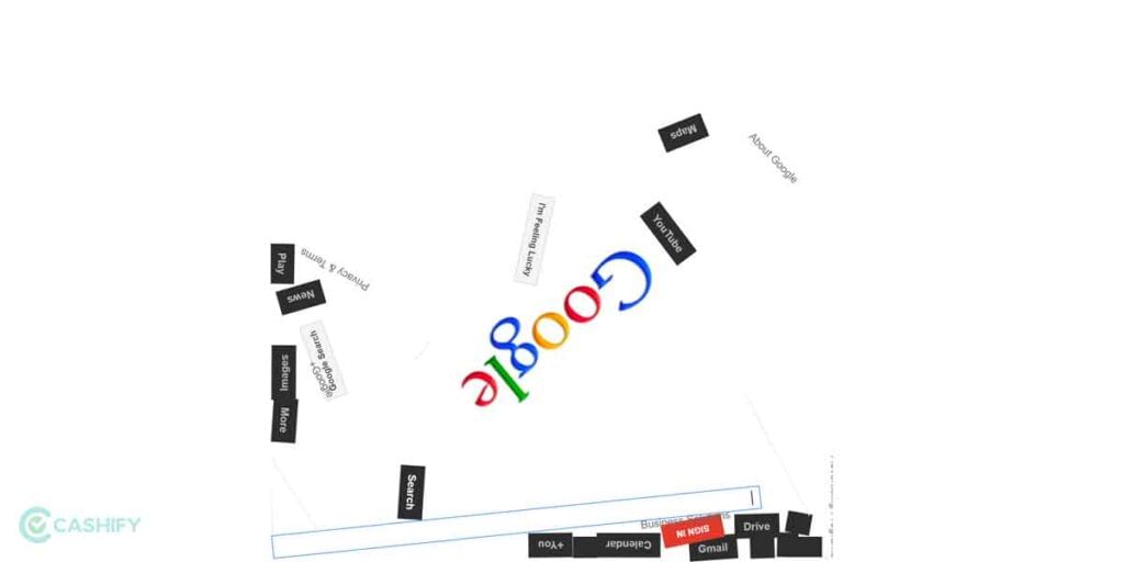 Google Gravity trick