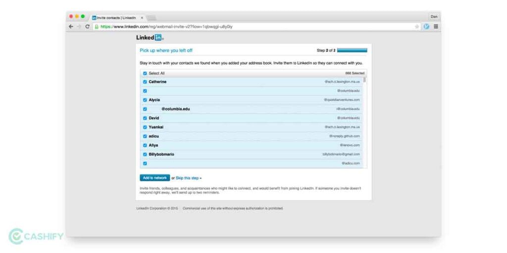 LinkedIn dark pattern