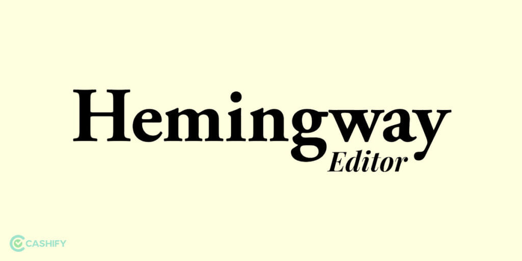 Hemingway App free online grammar checkers