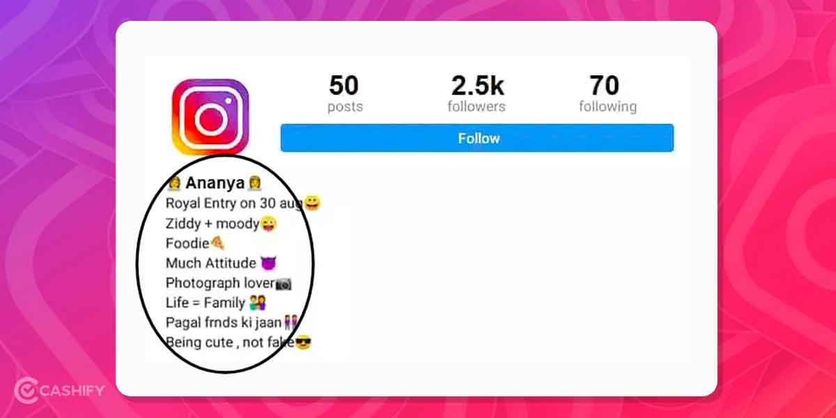 Attitude Bio For Boys