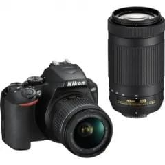 Nikon D3500 Af P Dx 18 55Mm F 35 F 56G Vr And Af P Dx 70 300Mm F 45 F 63G Ed Dual Kit Lens Digital Slr Front