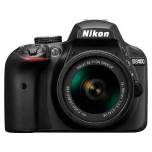 Nikon D3400 Af P Dx 18 55Mm F 35 F 56G Vr And Af P Dx 70 300Mm F 45 F 63G Ed Dual Kit Lens Digital Slr Front Display