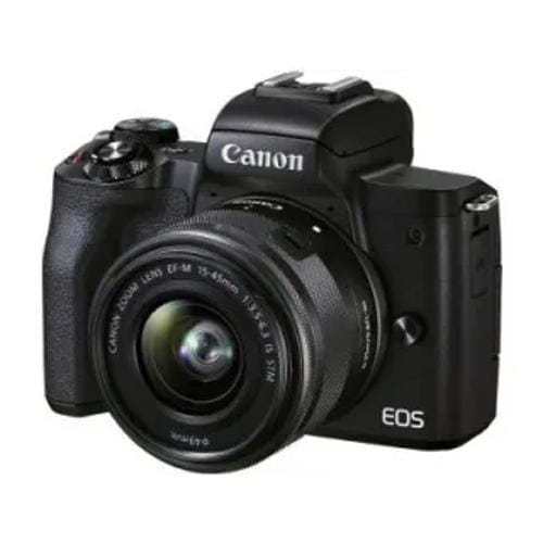 Canon Eos M50 Mark Ii Ef M 15 45Mm F 35 F 63 Is Stm Kit Lens And Ef M 55 200Mm F 45 63 Is Stm Kit Lens Mirrorless Front