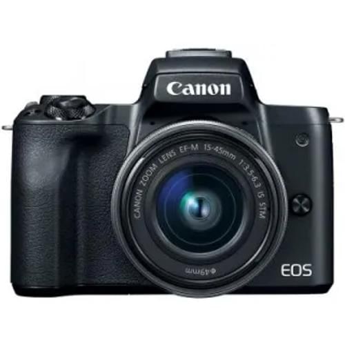Canon Eos M50 Ef M 15 45Mm F 35 F 63 Is Stm And Ef M 55 200Mm F 45 F 63 Is Stm Kit Lens Mirrorless Front Display