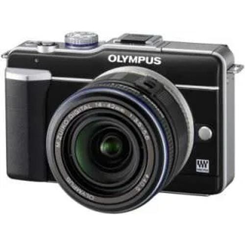 Olympus Pen E Pl1 14 42 Mm F 35 F 56 Kit Lens Mirrorless Front Display
