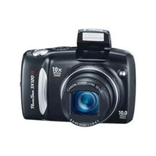 Canon Powershot Sx120 Is Point And Shoot Front Display