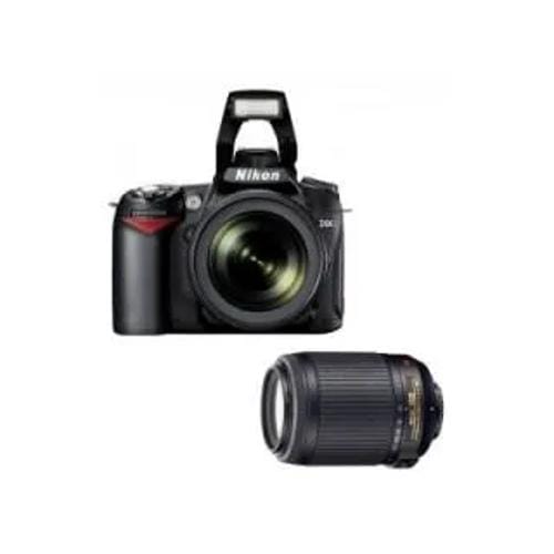 Nikon D90 Af S 18 105Mm F 35 F 56 Vr And Af S 55 200Mm F 4 F 56G Vr Kit Lens Digital Slr Front