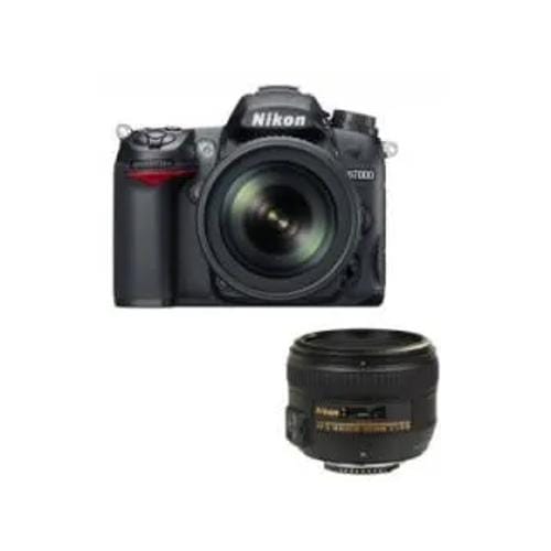 Nikon D7000 Af S 18 105Mm Vr And Af S 50Mm F 18G Kit Lens Digital Slr Front Display
