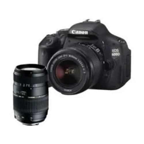 Canon Eos 600D Ef S 18 55Mm F 35 F 56 Is Ii And Af 70 300Mm F 4 F 56 Kit Lens Digital Slr Front