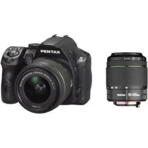 Pentax K 30 Double Dal 18 55 Mm F 35 F 56 And Dal 50 200 Mm F 4 F 56 Kit Lens Digital Slr Front