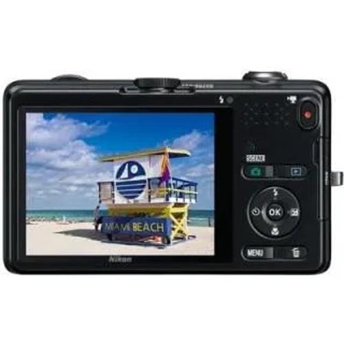 Nikon Coolpix S1200Pj Point And Shoot Front Display