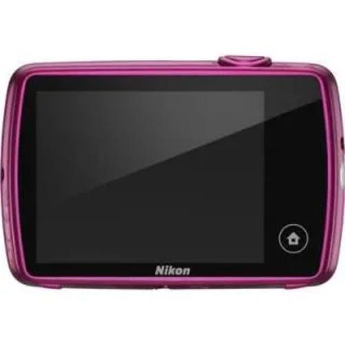 Nikon Coolpix S01 Pink Point And Shoot Front Display