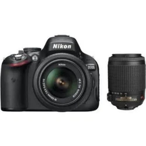 Nikon D5100 Af S 18 55 Mm F 35 56 Vr Kit And Af S Dx Vr 55 200Mm F 4 56 If Ed Digital Slr Front