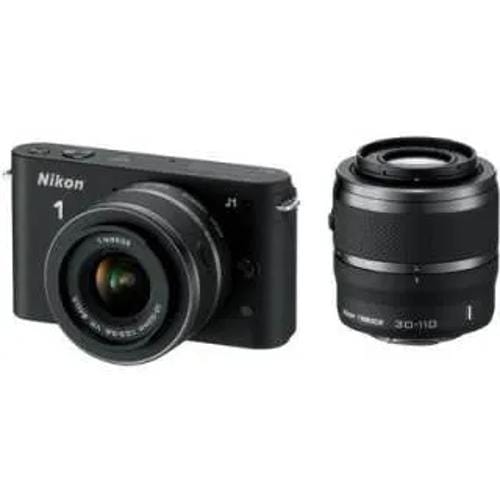 Nikon 1 J1 10 30Mm F 35 F 56 And 30 110Mm Kit Lens Mirrorless Front