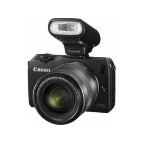 Canon Eos M Ef M 18 55 Mm Lens And Speedlite 90X Flash Digital Slr Front