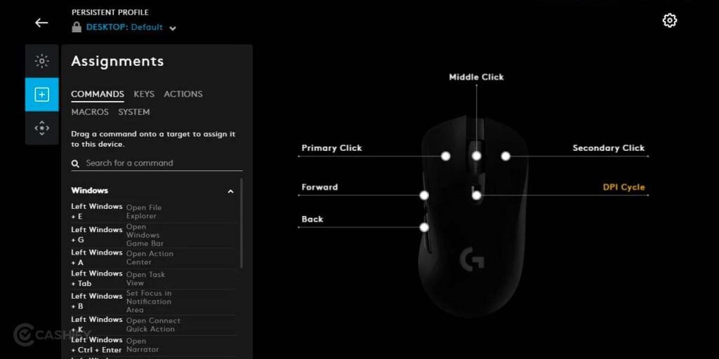 Customise Logitech G Hub