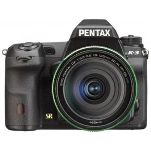 Pentax K 3 DA 18 135mm f 35 f 56 ED AL IF DC WR Kit Lens Digital SLR Front