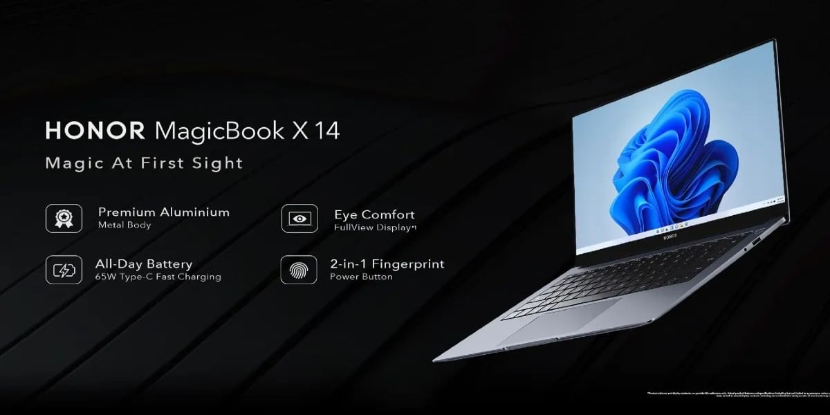 Honor MagicBook X14 launched