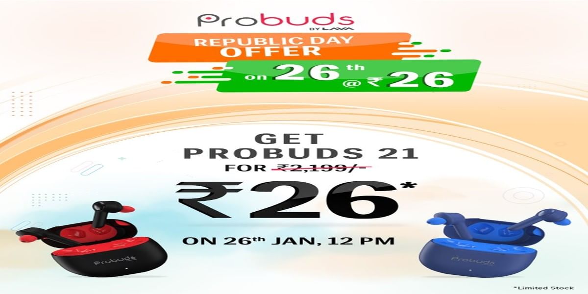 Lava Probuds 21 TWS To Go On Sale For Rs.26 Today: Details Here
