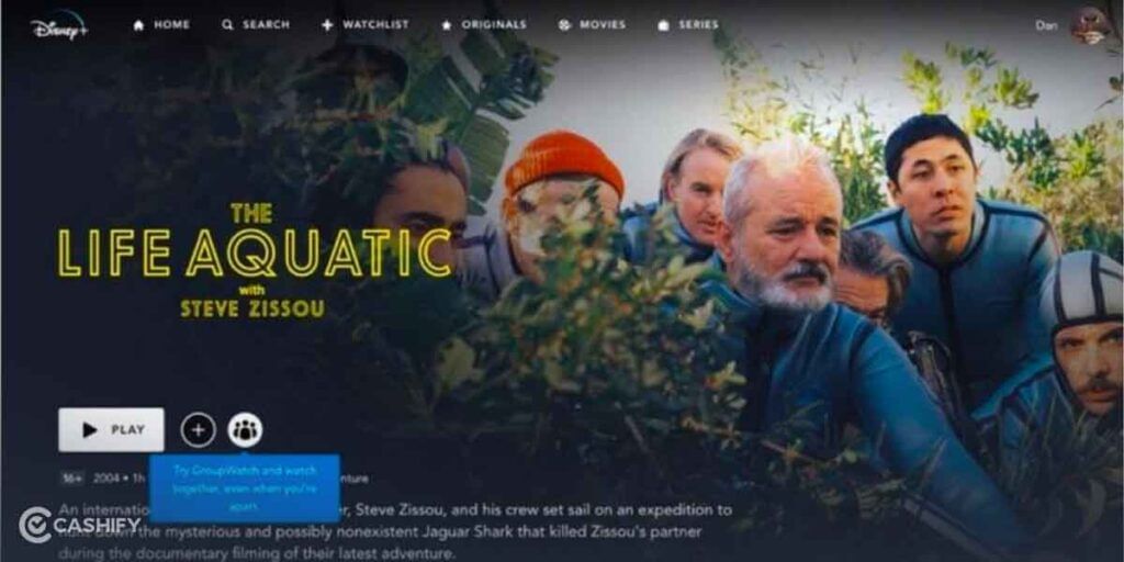 Disney+ GroupWatch watch party app