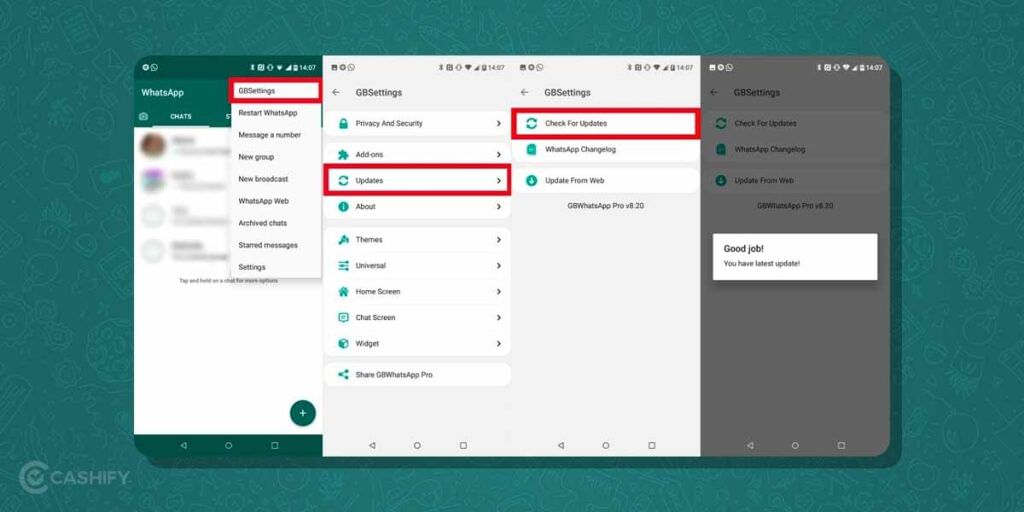 gb whatsapp update