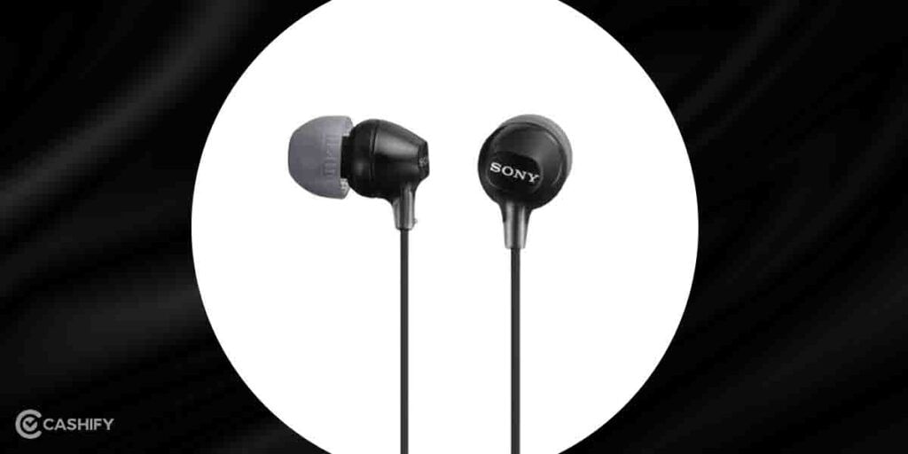 Sony MDR-EX150AP Earphones Side and Back