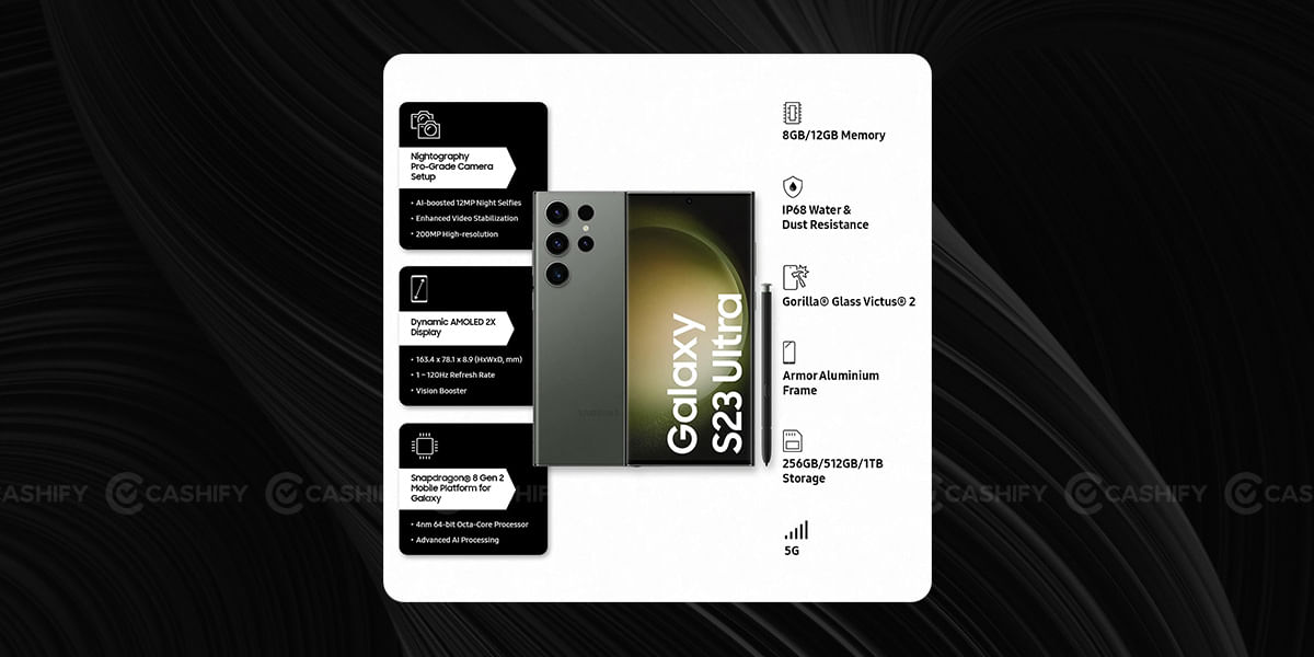 Samsung Galaxy S23 Ultra Specs at a glance