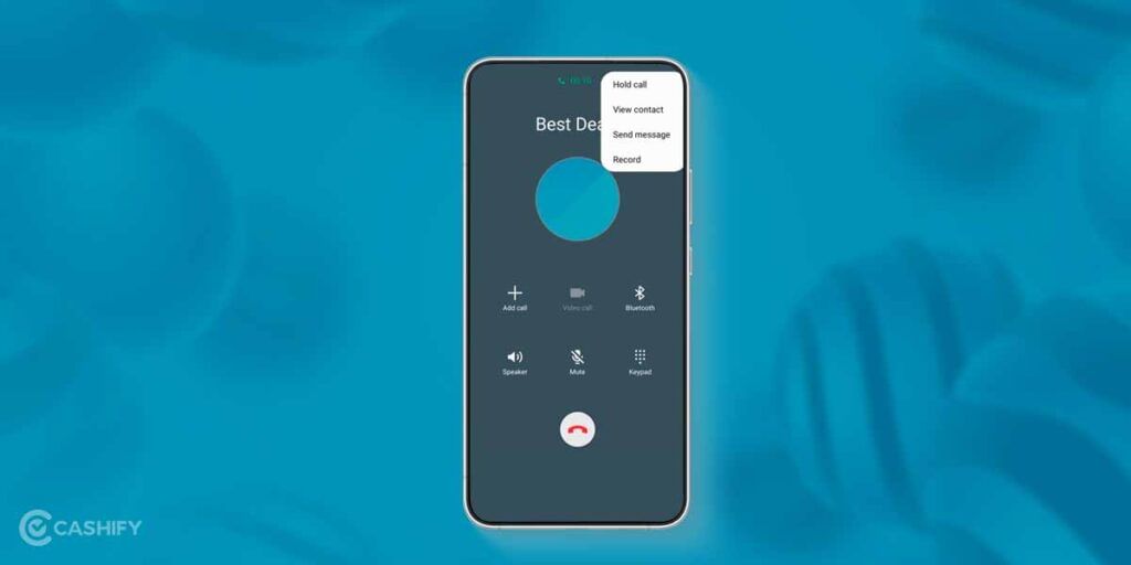 Record option in Samsung