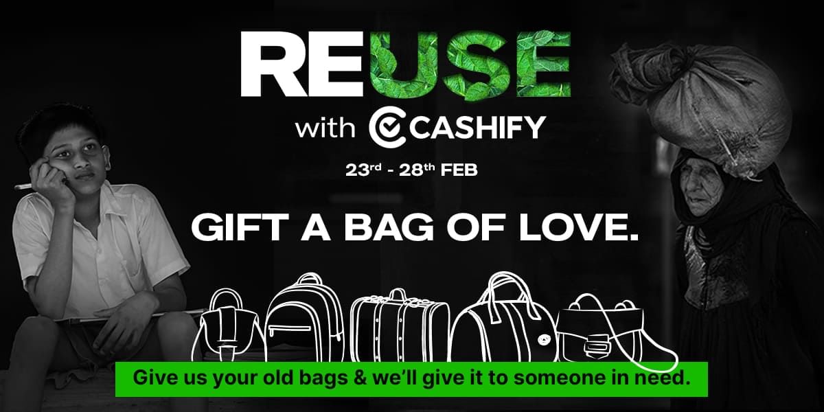 Bag Reuse With Cashify: Give Your Pre-loved Bags To Those In Need!