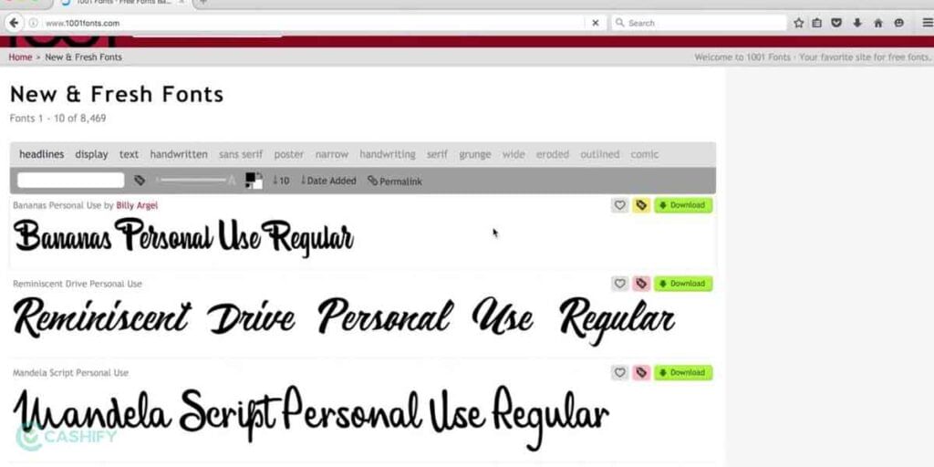 1001 Fonts