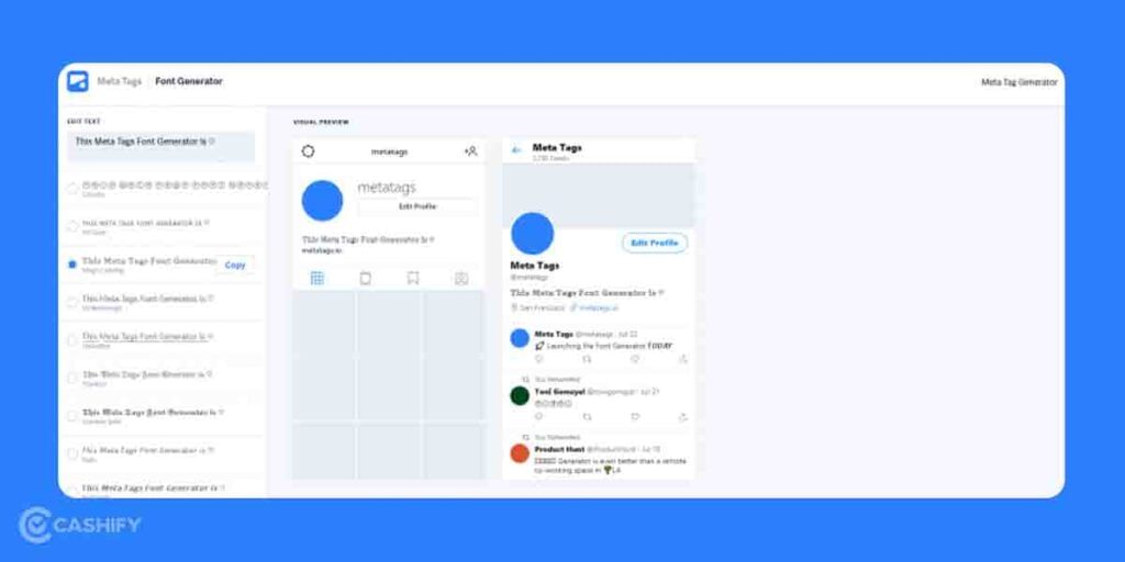 Meta Tags - Best Instagram Font Generators