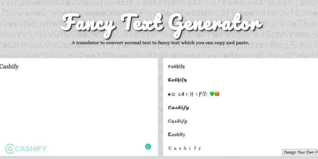 Lingojam Font Changer