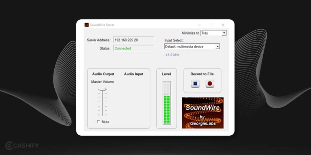 Link the both devices together Android phone as laptop speaker