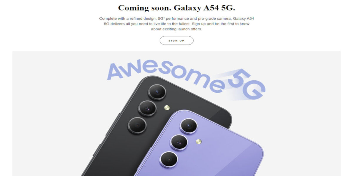 Samsung Galaxy A54 Launch