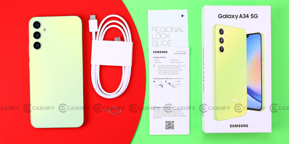 Samsung Galaxy A34 Box Contents