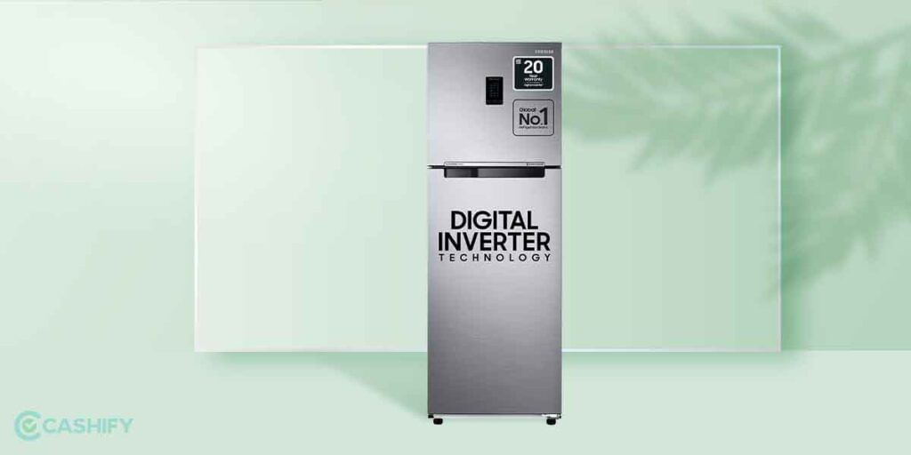 Samsung 345L 3 Star Inverter Frost Free Double Door Refrigerator (RT37T4513S8/HL)