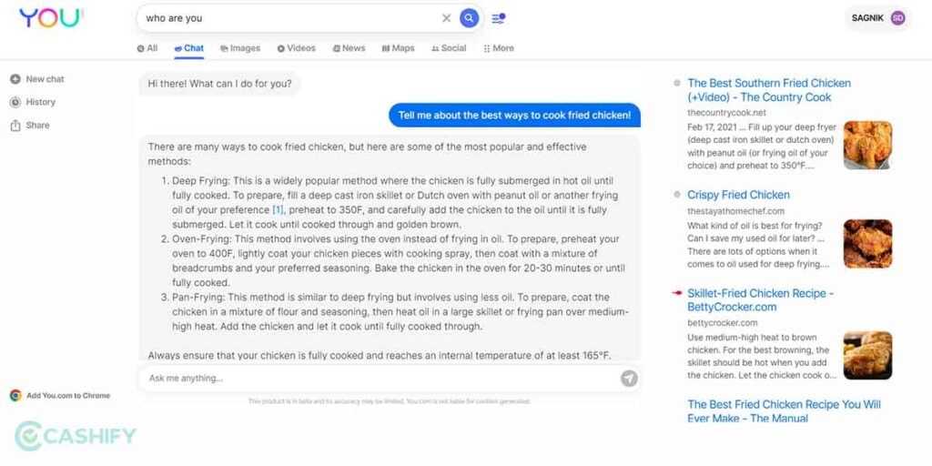YouChat Fried Chicken Recipe