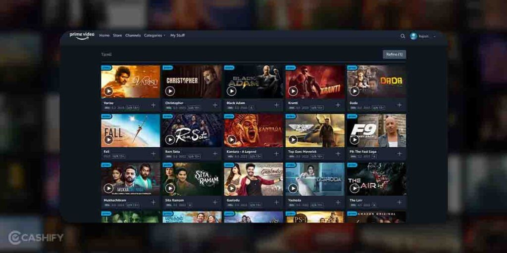Download Tamil Movies For Free in Amazon Prime