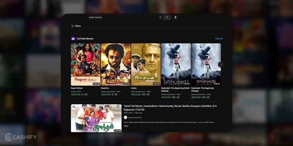 Tamil Movies on Youtube