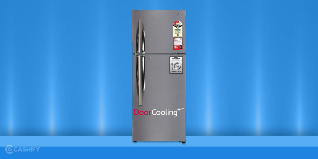 LG 242L 3 Star Smart Inverter Frost-Free Double Door Refrigerator (GL-I292RPZX)