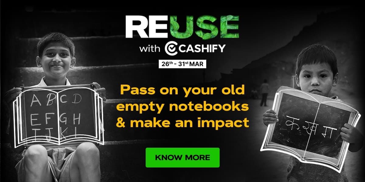 Cashify Notebook Reuse Campaign: A Simple Way to Make a Difference